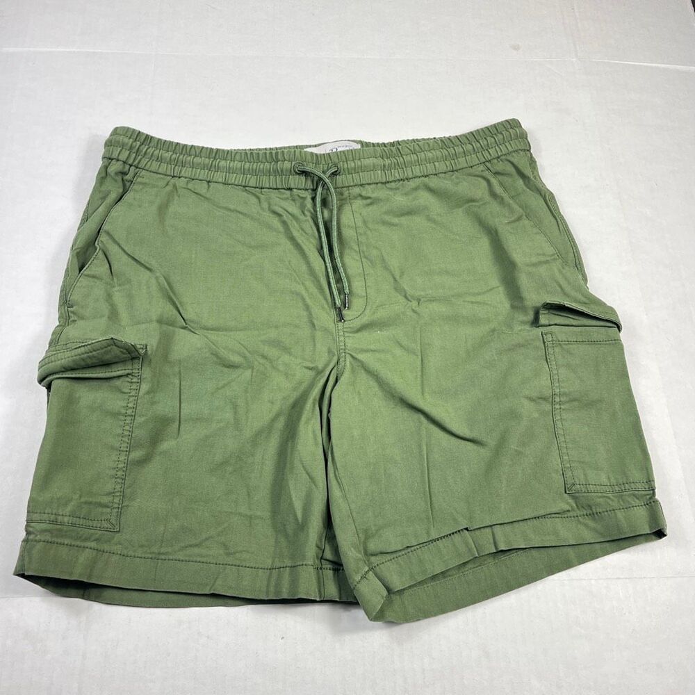 Original Penguin Mens Cargo Shorts Green Rugged Utility Drawstring Waist XL